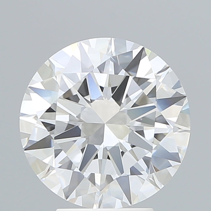 4.39 Carat Round Lab Diamond with  Cut Diamond in 14KT  view 1
