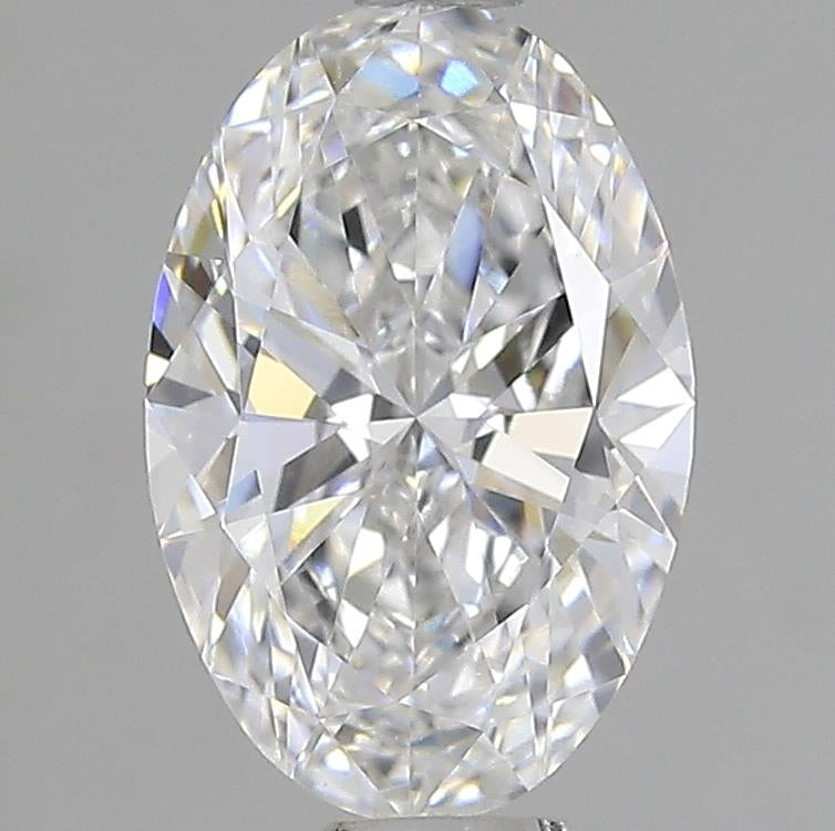 1.7 Carat Oval Lab Diamond with  Cut Diamond in 14KT  view 1
