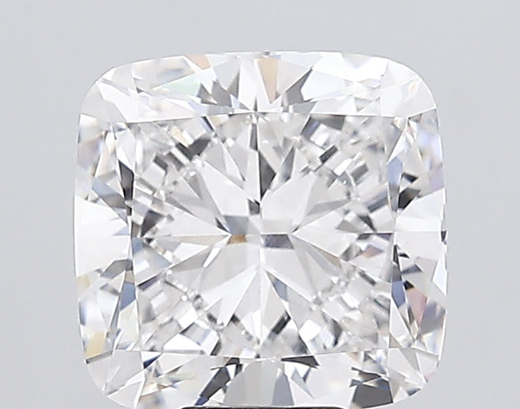 8.02 Carat Cushion Lab Diamond with  Cut Diamond in 14KT  view 1
