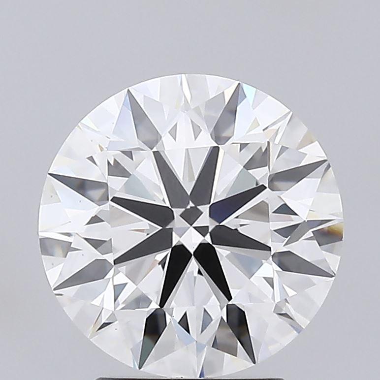 2.61 Carat Round Lab Diamond with  Cut Diamond in 14KT  view 1
