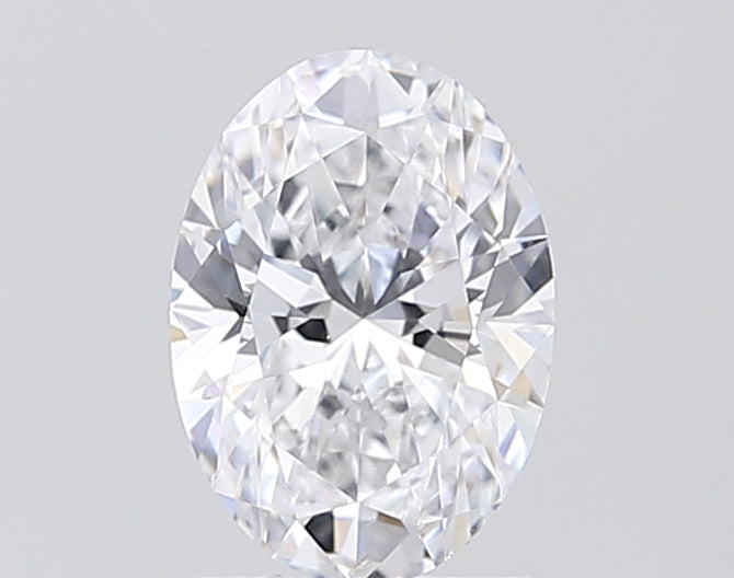 1.51 Carat Oval Lab Diamond with  Cut Diamond in 14KT  view 1
