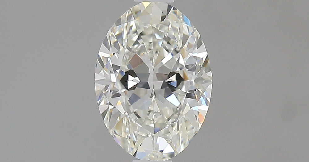 1.0 Carat Oval Natural Diamond with  Cut Diamond in 14KT  view 1
