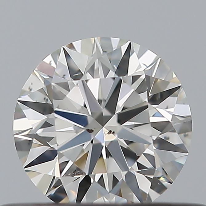 0.38 Carat Round Natural Diamond with  Cut Diamond in 14KT  view 1
