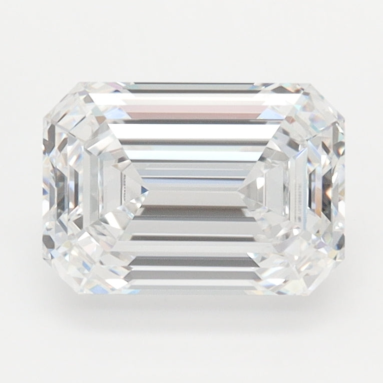 1.94 Carat Emerald Lab Diamond with  Cut Diamond in 14KT  view 1
