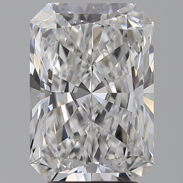 3.58 Carat Radiant Lab Diamond with  Cut Diamond in 14KT  view 1

