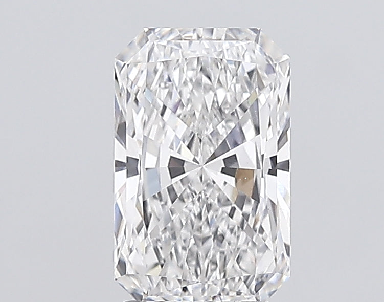 3.01 Carat Radiant Lab Diamond with  Cut Diamond in 14KT  view 1
