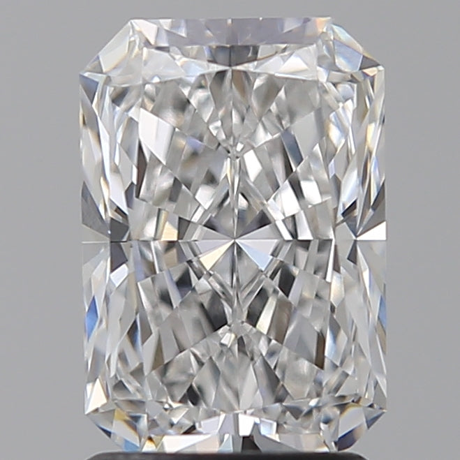 2.08 Carat Radiant Lab Diamond with  Cut Diamond in 14KT  view 1
