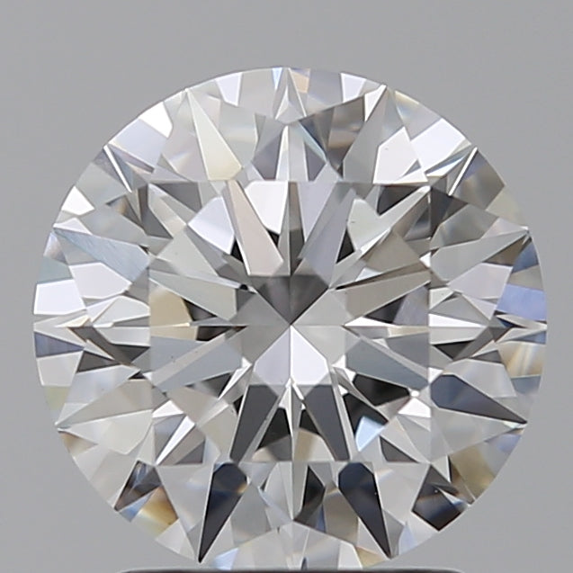 2.03 Carat Round Lab Diamond with  Cut Diamond in 14KT  view 1
