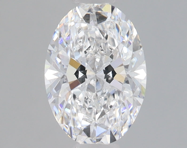 1.05 Carat Oval Lab Diamond with  Cut Diamond in 14KT  view 1
