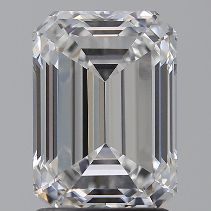 2.09 Carat Emerald Lab Diamond with  Cut Diamond in 14KT  view 1
