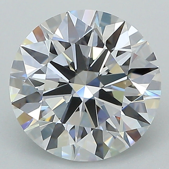 2.09 Carat Round Lab Diamond with  Cut Diamond in 14KT  view 1

