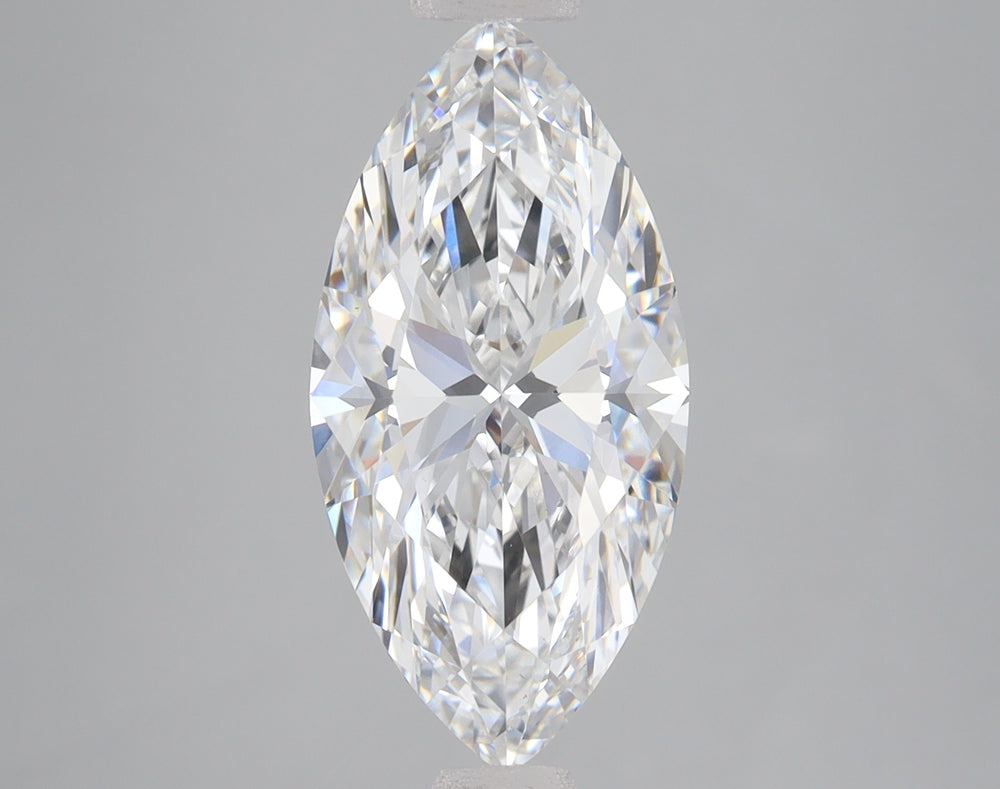 3.41 Carat Marquise Lab Diamond with  Cut Diamond in 14KT  view 1
