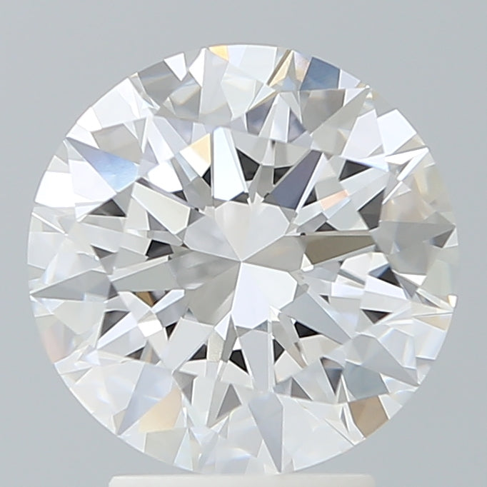 3.43 Carat Round Lab Diamond with  Cut Diamond in 14KT  view 1
