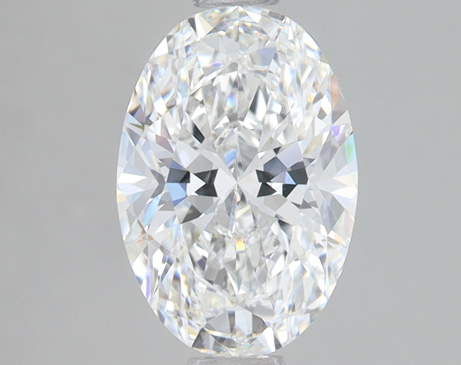 1.77 Carat Oval Lab Diamond with  Cut Diamond in 14KT  view 1
