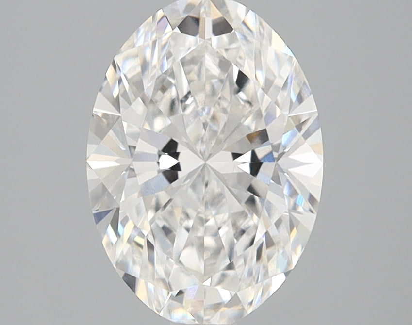 1.71 Carat Oval Lab Diamond with  Cut Diamond in 14KT  view 1
