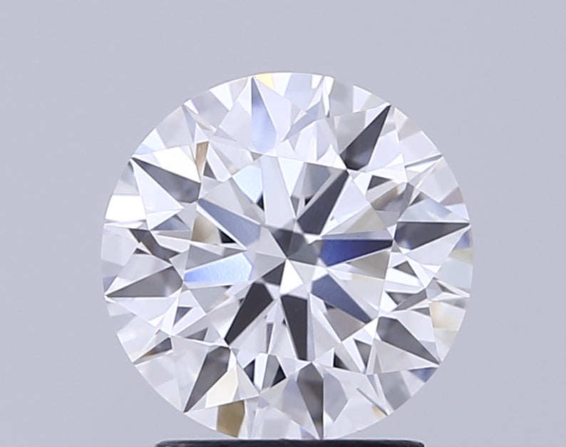 2.25 Carat Round Lab Diamond with  Cut Diamond in 14KT  view 1
