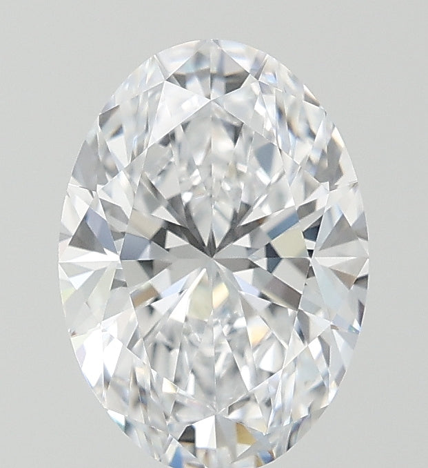 2.05 Carat Oval Lab Diamond with  Cut Diamond in 14KT  view 1

