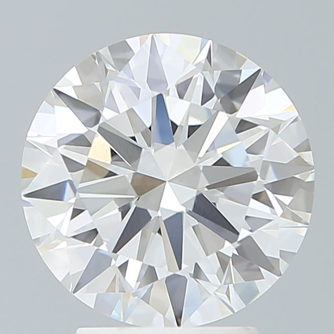 3.37 Carat Round Lab Diamond with  Cut Diamond in 14KT  view 1
