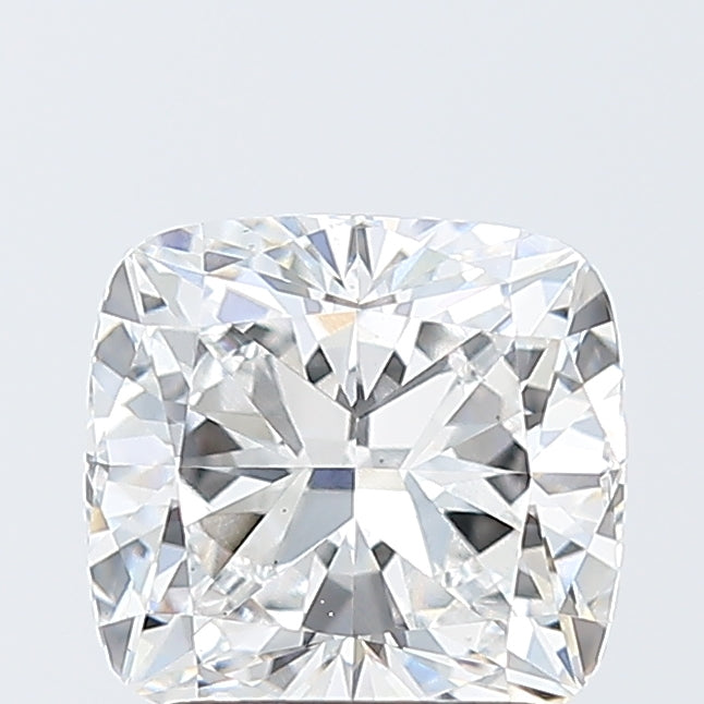 2.02 Carat Cushion Lab Diamond with  Cut Diamond in 14KT  view 1
