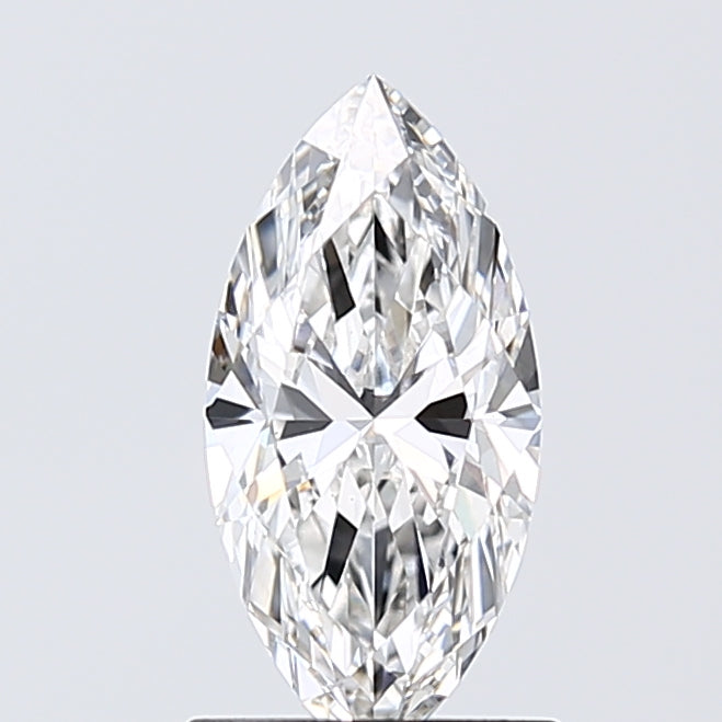 1.07 Carat Marquise Lab Diamond with  Cut Diamond in 14KT  view 1
