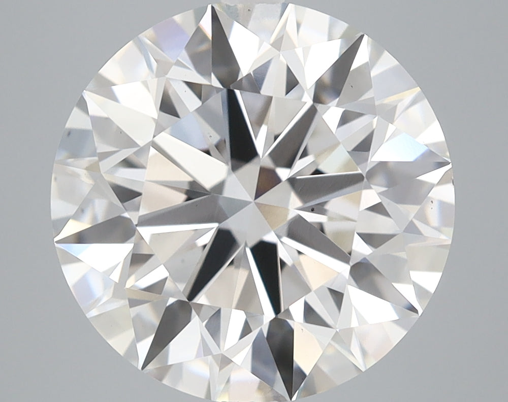 6.22 Carat Round Lab Diamond with  Cut Diamond in 14KT  view 1
