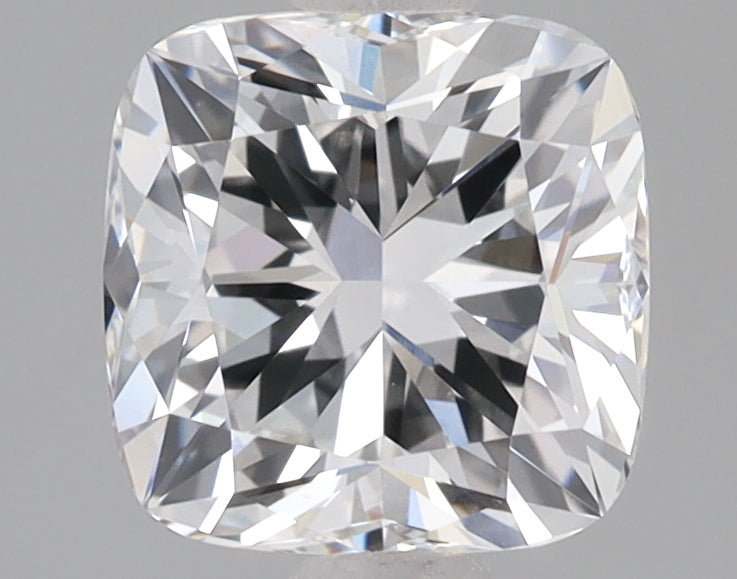 1.59 Carat Cushion Lab Diamond with  Cut Diamond in 14KT  view 1
