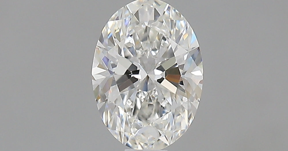 0.7 Carat Oval Natural Diamond with  Cut Diamond in 14KT  view 1

