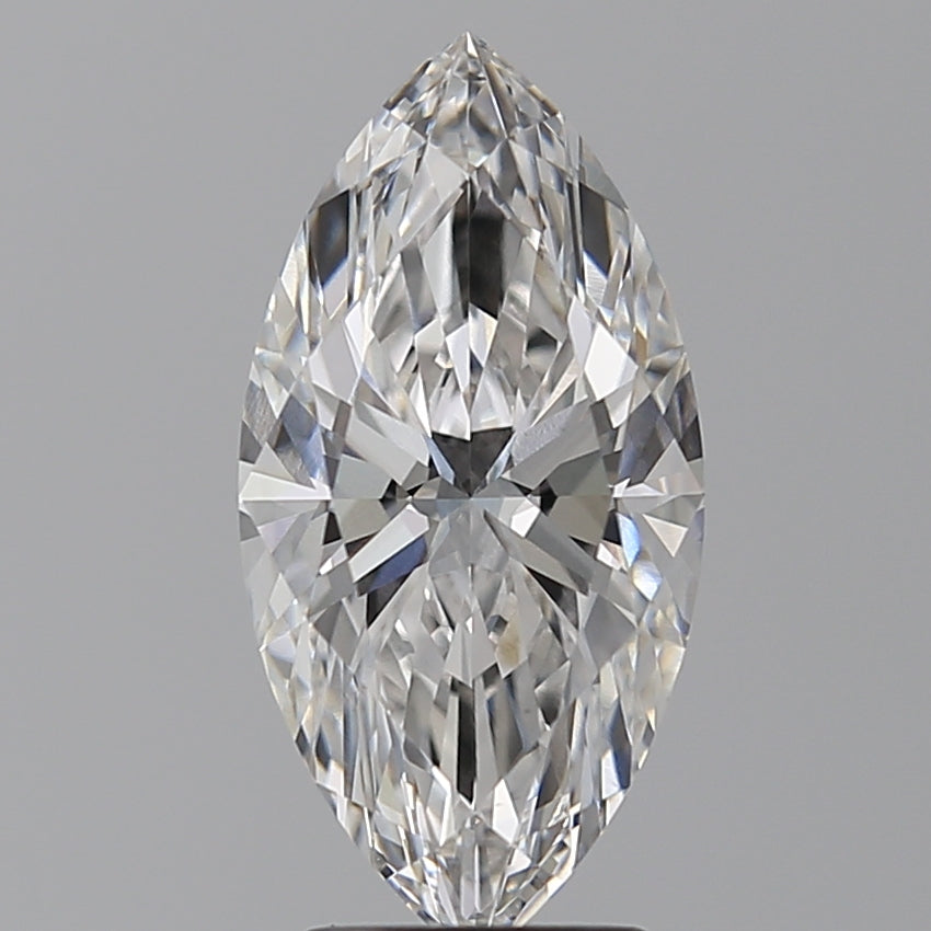 3.04 Carat Marquise Lab Diamond with  Cut Diamond in 14KT  view 1
