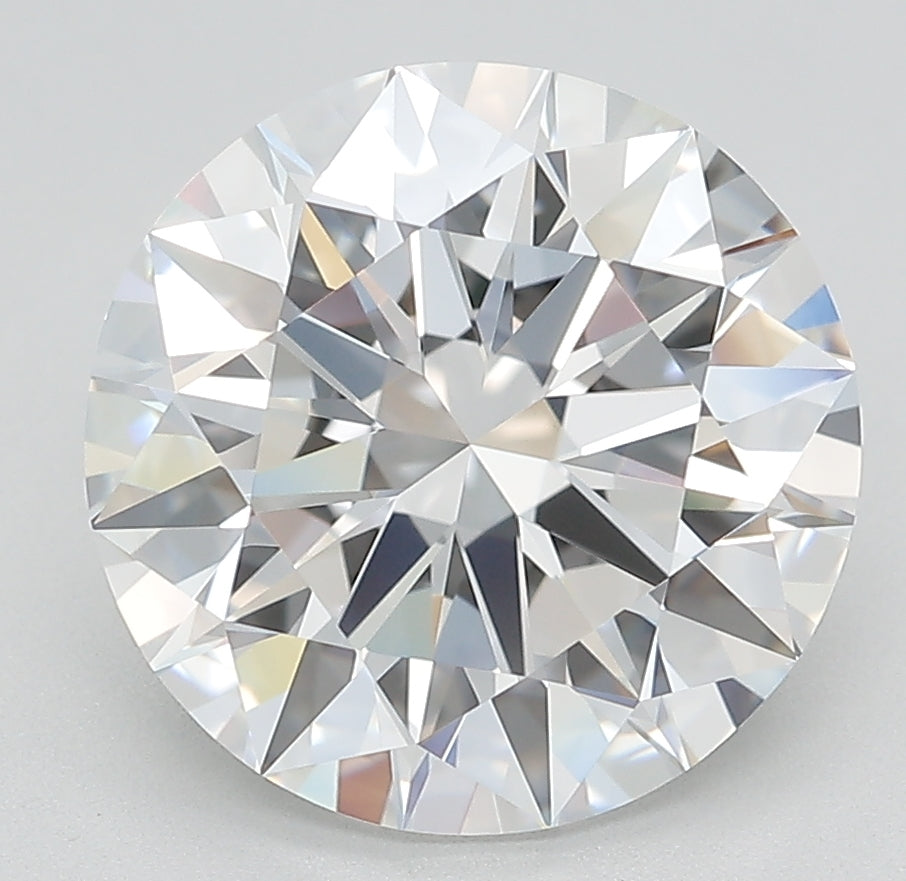 5.94 Carat Round Lab Diamond with  Cut Diamond in 14KT  view 1
