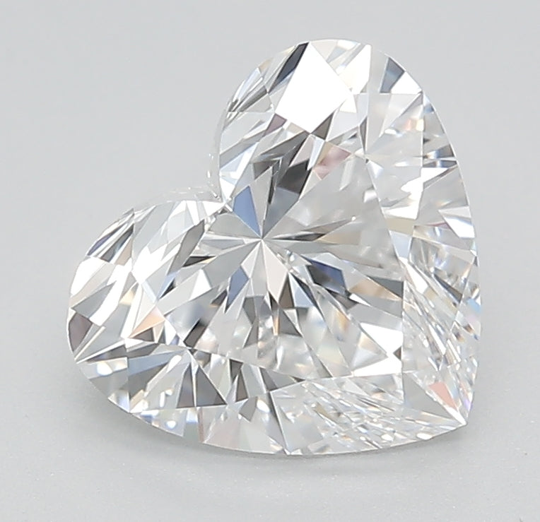 2.0 Carat Heart Lab Diamond with  Cut Diamond in 14KT  view 1
