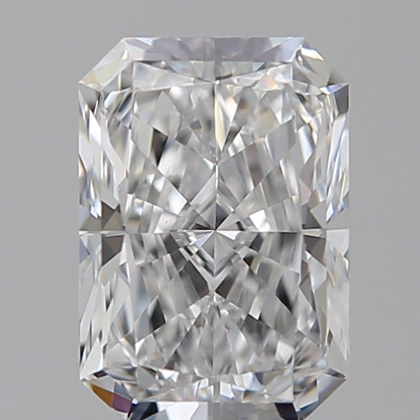 1.01 Carat Radiant Lab Diamond with  Cut Diamond in 14KT  view 1
