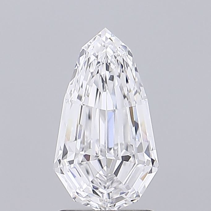 1.8 Carat Pear Lab Diamond with  Cut Diamond in 14KT  view 1
