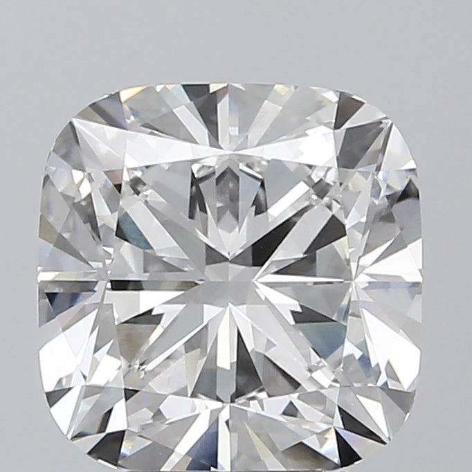 5.0 Carat Cushion Lab Diamond with  Cut Diamond in 14KT  view 1

