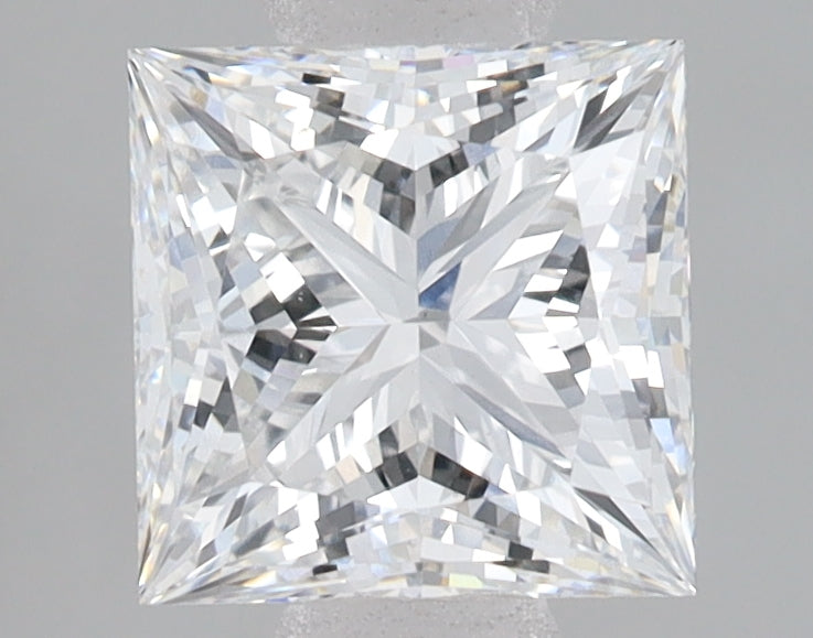 2.05 Carat Princess Lab Diamond with  Cut Diamond in 14KT  view 1
