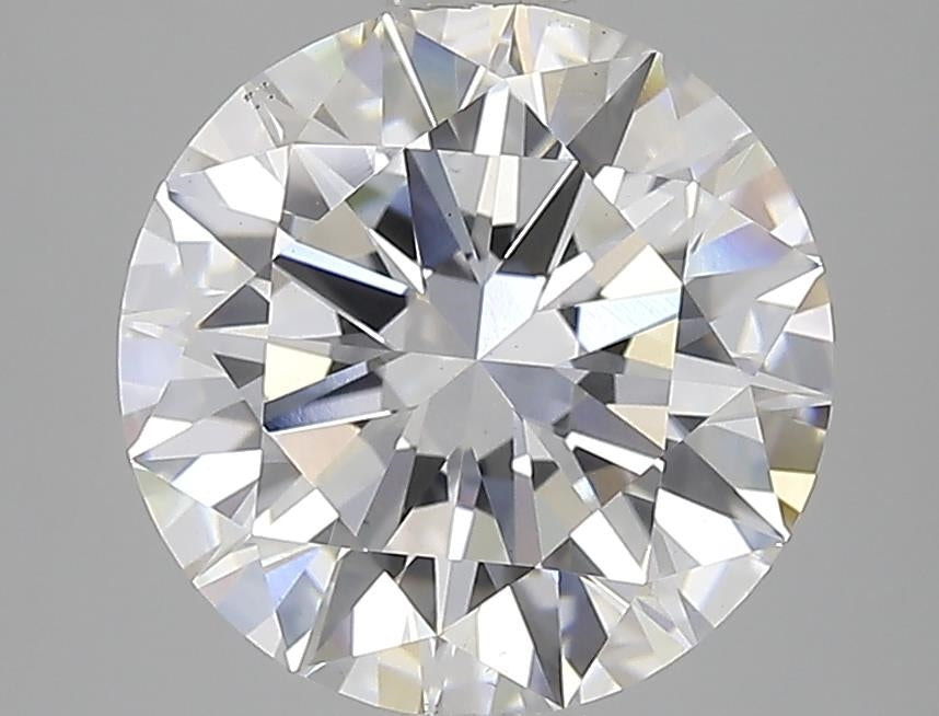 5.0 Carat Round Lab Diamond with  Cut Diamond in 14KT  view 1
