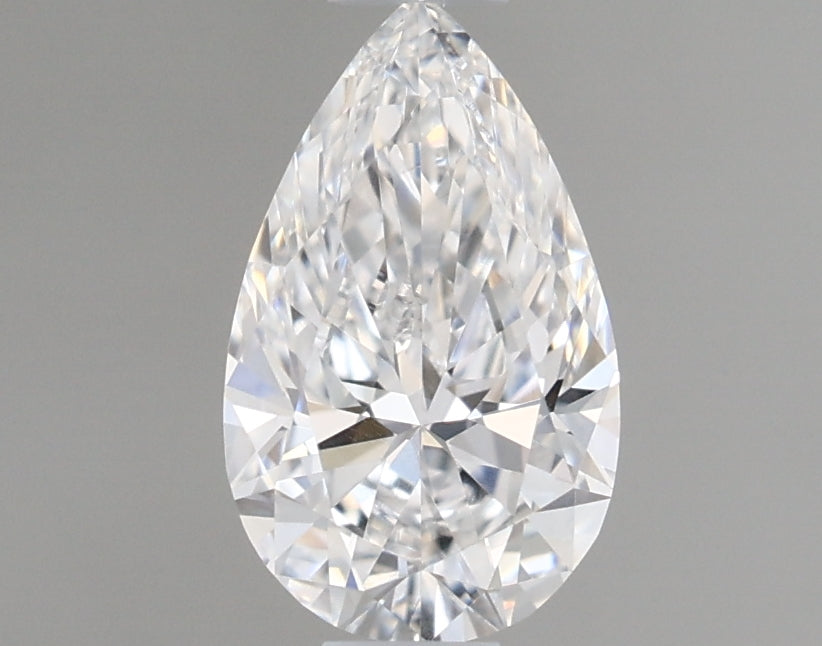 0.57 Carat Pear Lab Diamond & 0.57 Carat Pear Lab Diamond with  Cut Diamond in 14KT  view 1
