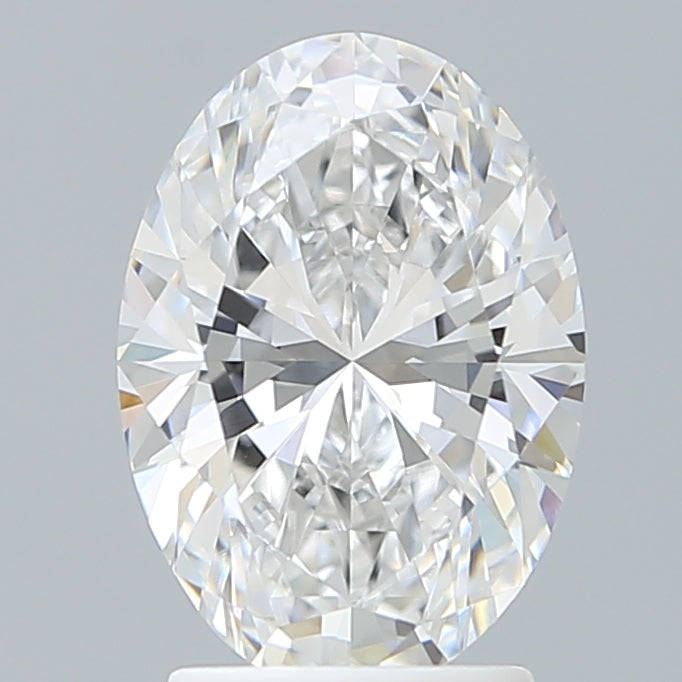 2.51 Carat Oval Lab Diamond with  Cut Diamond in 14KT  view 1
