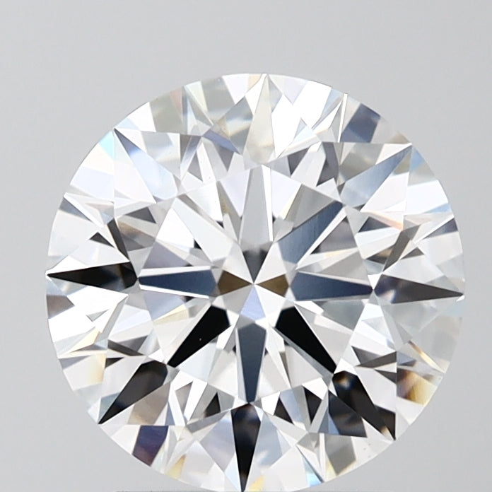 2.5 Carat Round Lab Diamond with  Cut Diamond in 14KT  view 1
