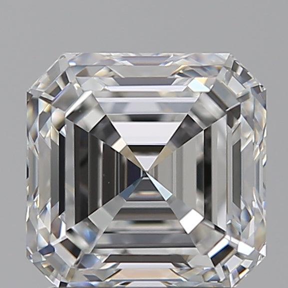 2.0 Carat Asscher Lab Diamond with  Cut Diamond in 14KT  view 1
