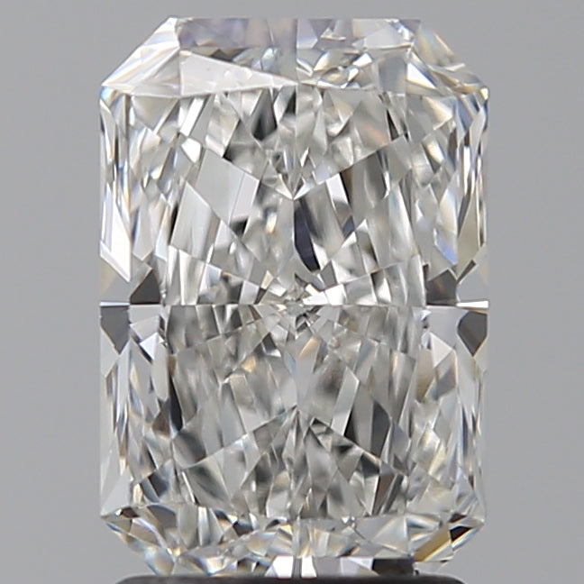 2.05 Carat Radiant Lab Diamond with  Cut Diamond in 14KT  view 1
