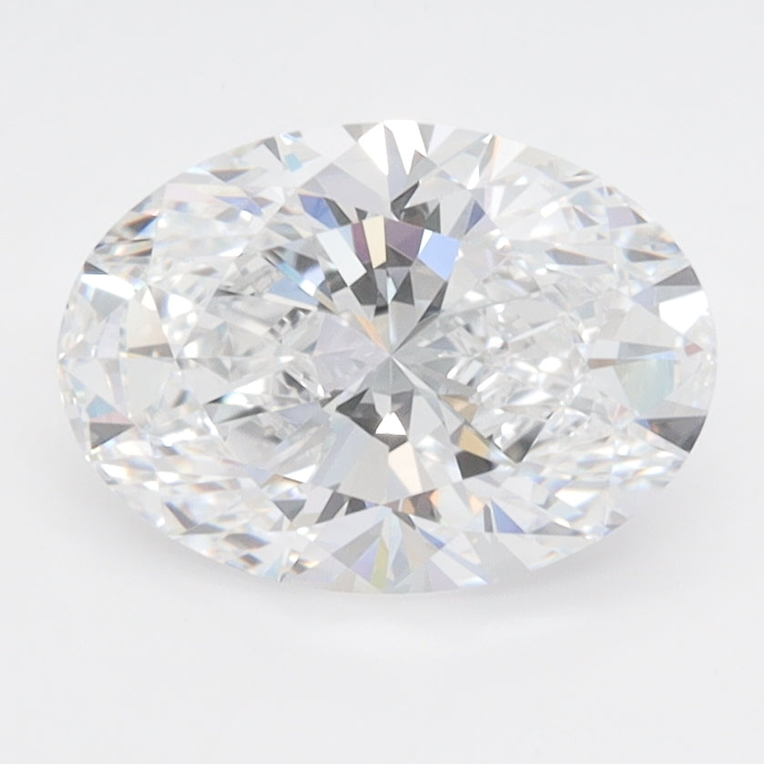 2.0 Carat Oval Lab Diamond with  Cut Diamond in 14KT  view 1
