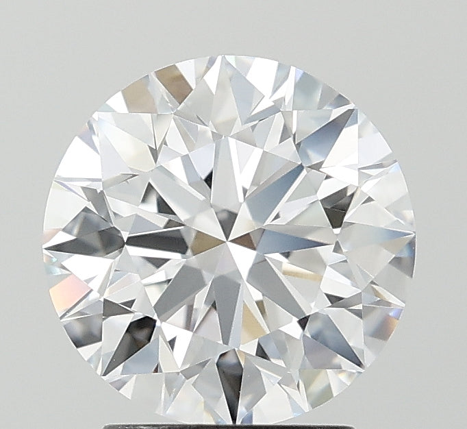 2.5 Carat Round Lab Diamond with  Cut Diamond in 14KT  view 1

