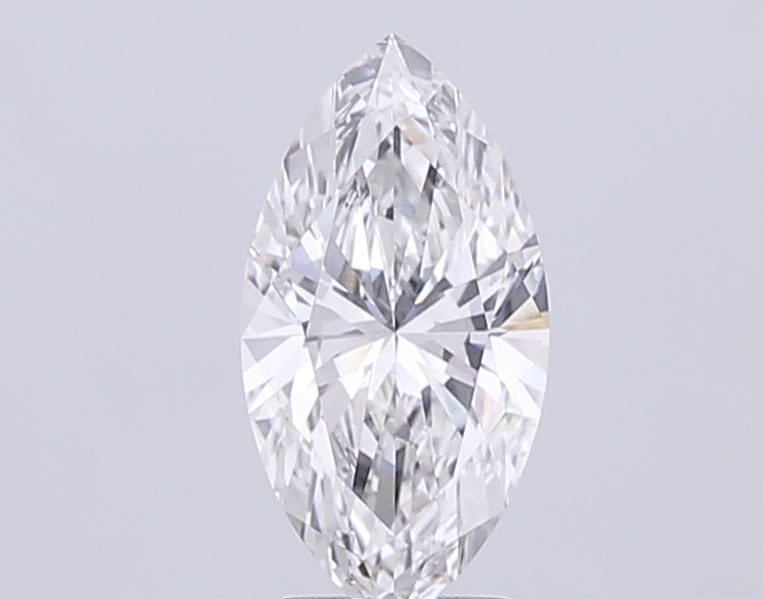 3.07 Carat Marquise Lab Diamond with  Cut Diamond in 14KT  view 1
