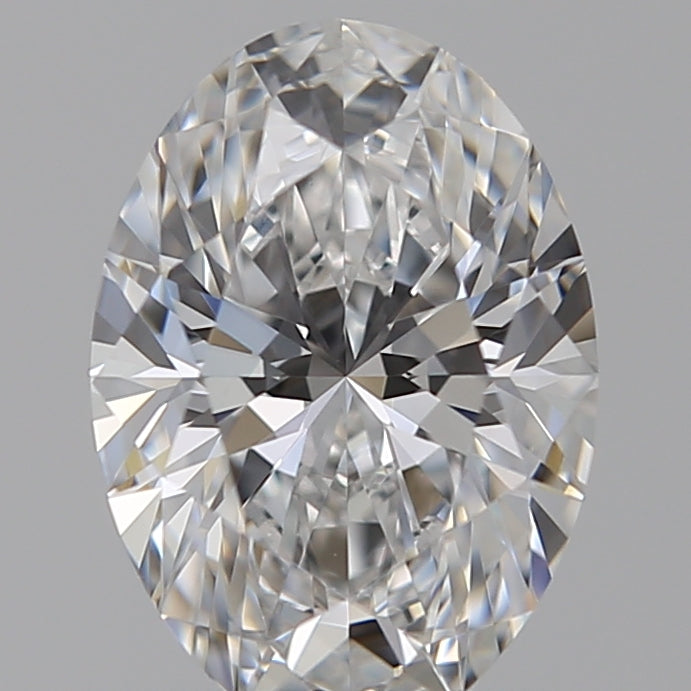 1.29 Carat Oval Lab Diamond with  Cut Diamond in 14KT  view 1
