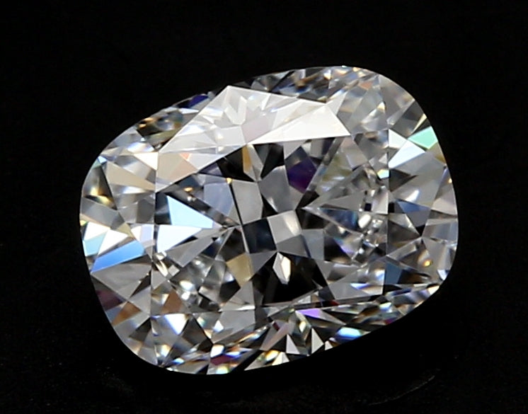 2.51 Carat Cushion Lab Diamond with  Cut Diamond in 14KT  view 1
