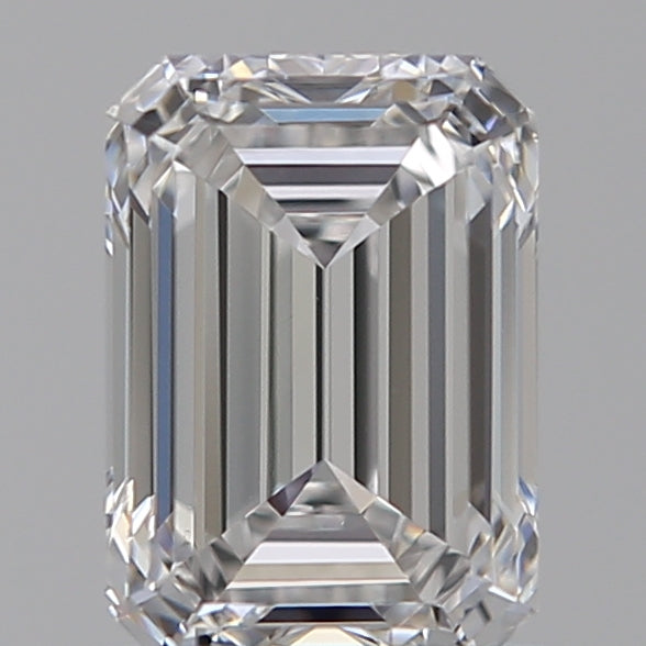 1.02 Carat Emerald Lab Diamond with  Cut Diamond in 14KT  view 1
