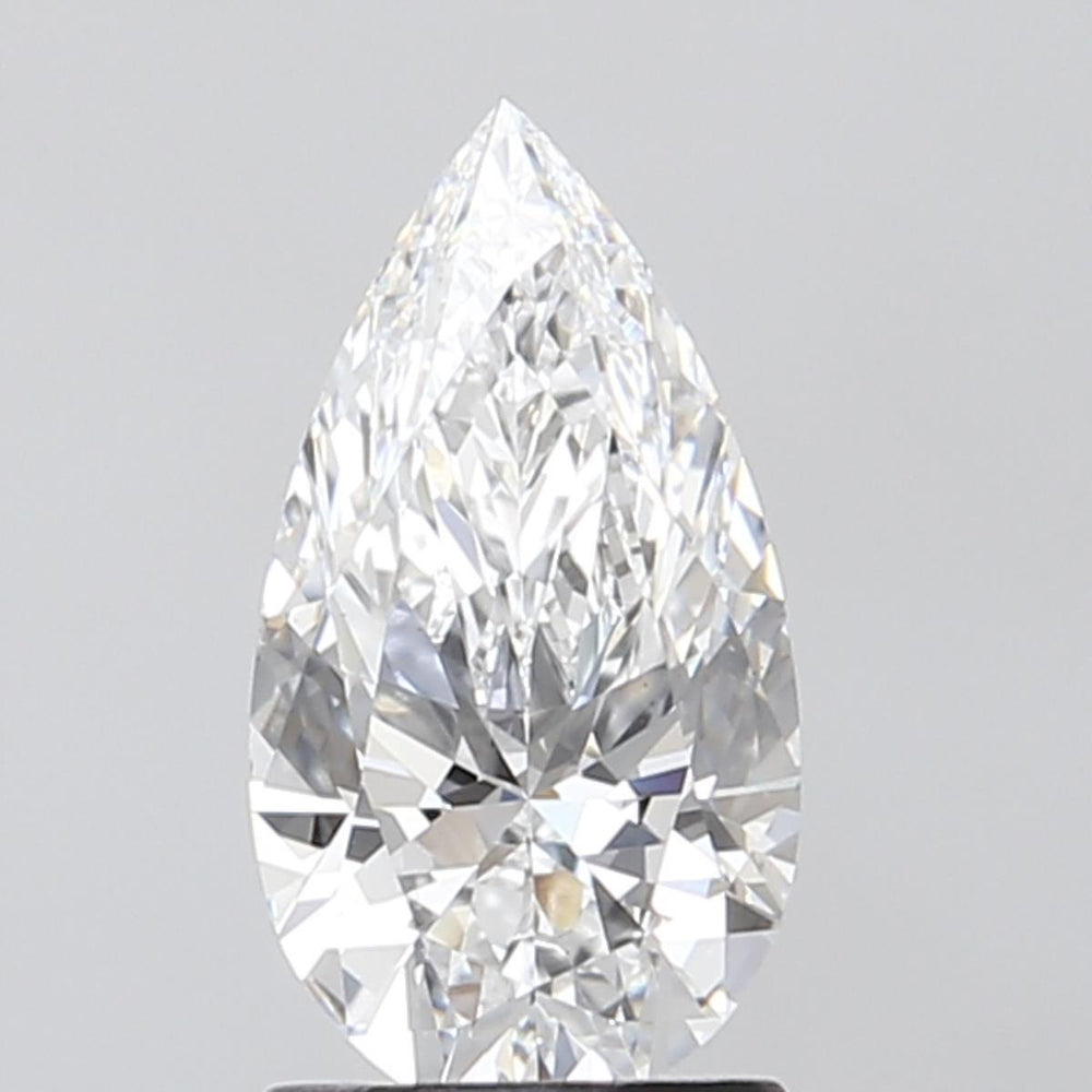 1.48 Carat Pear Lab Diamond with  Cut Diamond in 14KT  view 1
