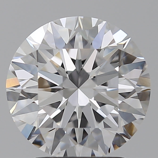2.51 Carat Round Lab Diamond with  Cut Diamond in 14KT  view 1
