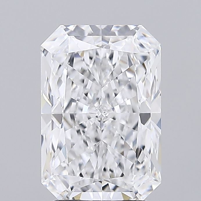 3.01 Carat Radiant Lab Diamond with  Cut Diamond in 14KT  view 1
