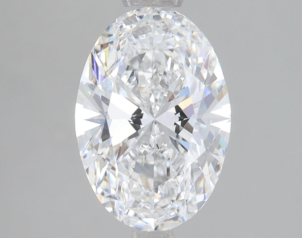 2.09 Carat Oval Lab Diamond with  Cut Diamond in 14KT  view 1
